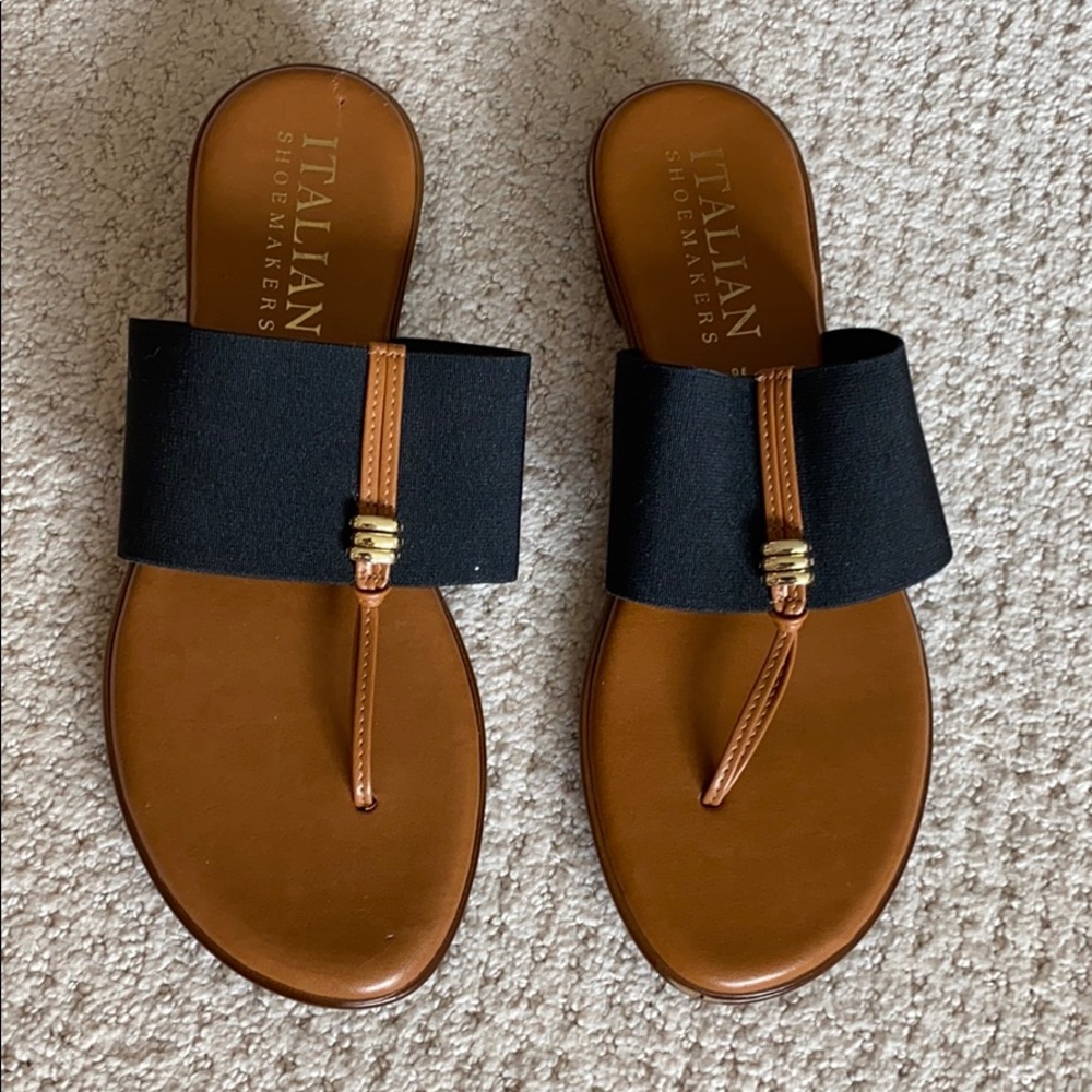 Italian Shoemakers Brown Leather Flats